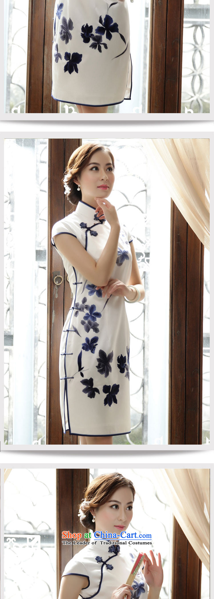 The Wu Female Red Spring and Autumn 2015 new traditional hand embroidery silk cheongsam dress-to-day, Sau San banquet porcelain dinner dress porcelain S picture, prices, brand platters! The elections are supplied in the national character of distribution, so action, buy now enjoy more preferential! As soon as possible.