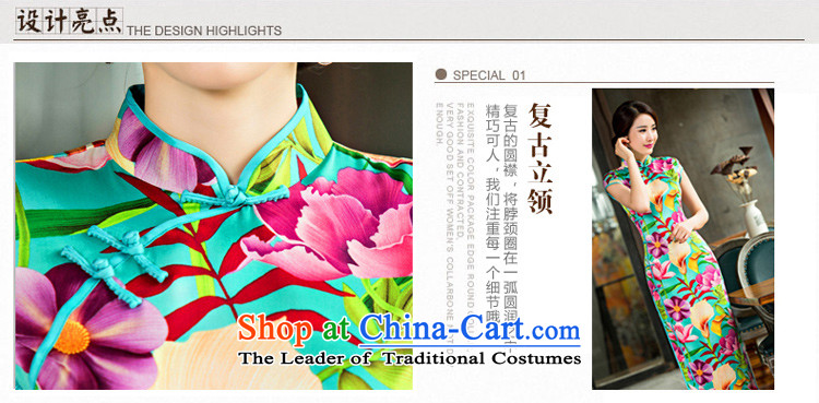The ink to Yui 2015 歆 new cheongsam summer short-sleeved dresses, day-to-day long thin cheongsam dress Sau San Graphics Improvement stylish QD 246  2XL pictures, price suit, brand platters! The elections are supplied in the national character of distribution, so action, buy now enjoy more preferential! As soon as possible.