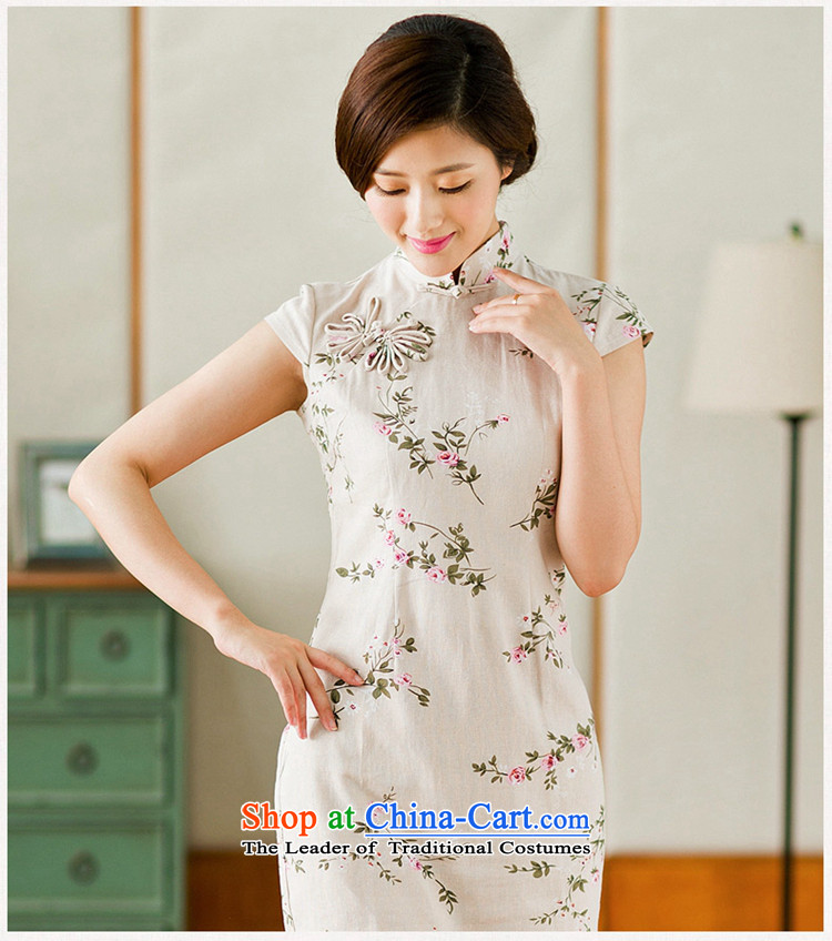 Mr Yuen So Crazy Sex half sleeve 2015 new cheongsam dress summer cotton linen Stylish retro daily improved qipao dresses YS Crazy Sex- L picture, prices, brand platters! The elections are supplied in the national character of distribution, so action, buy now enjoy more preferential! As soon as possible.