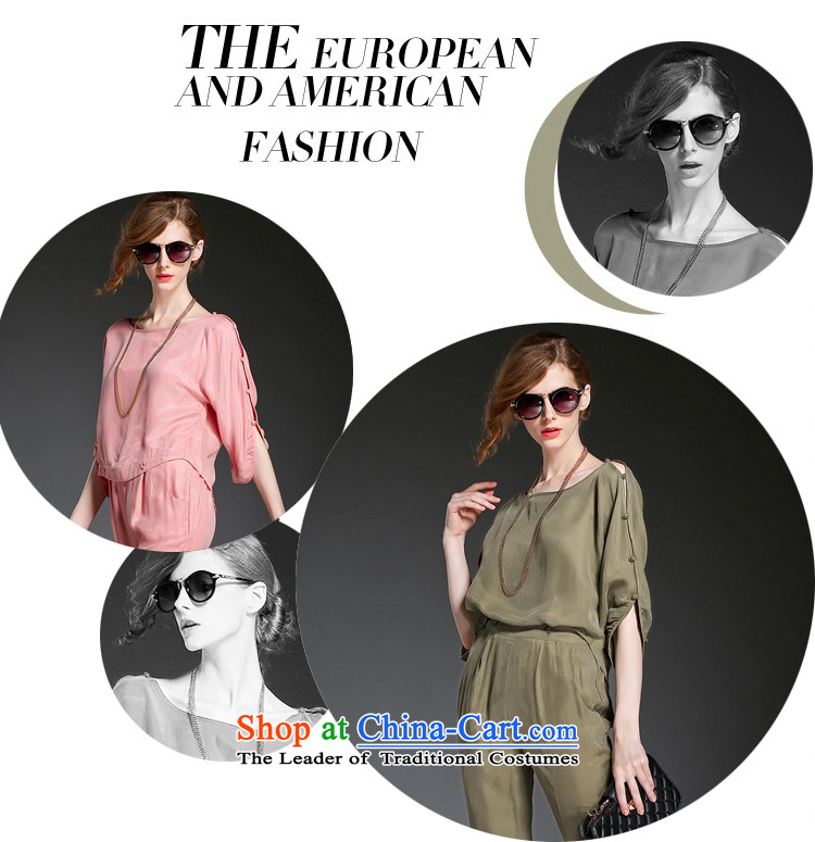 Orange Tysan *2015 fall inside the new Europe and stylish copper wire and the fifth sleeved shirt 9 Harun trousers leisure two kits green L picture, prices, brand platters! The elections are supplied in the national character of distribution, so action, buy now enjoy more preferential! As soon as possible.