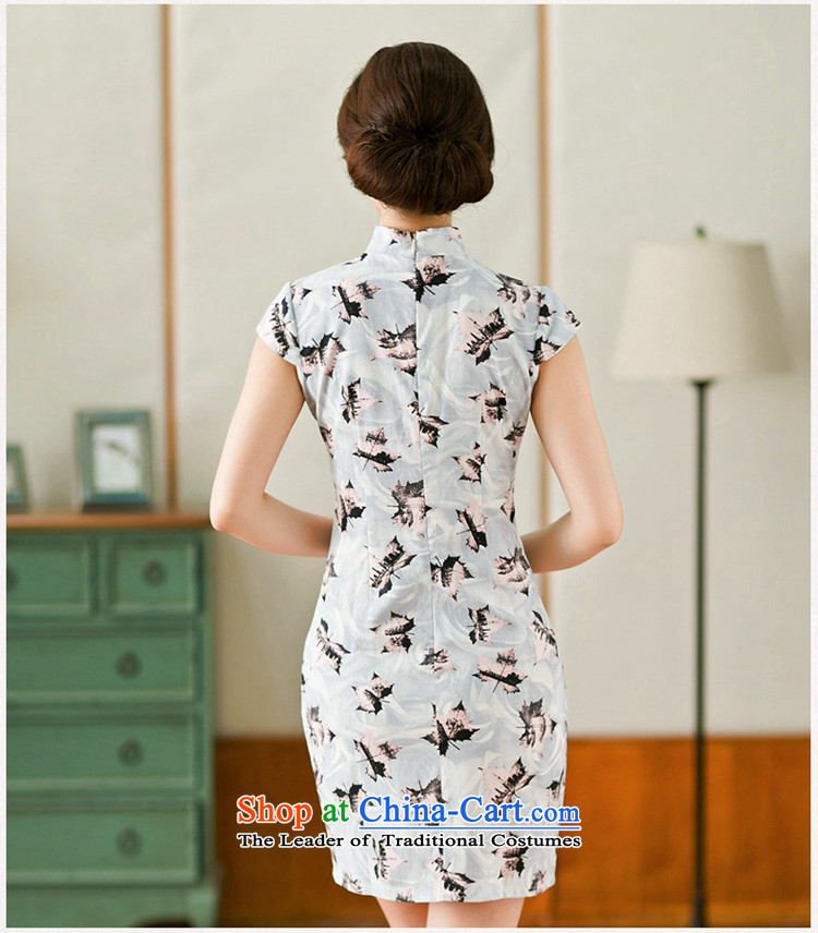 Yuan of Maple Leaf retro women cheongsam dress the new summer daily improved qipao cotton linen arts cheongsam dress suit L pictures, YS price, brand platters! The elections are supplied in the national character of distribution, so action, buy now enjoy more preferential! As soon as possible.
