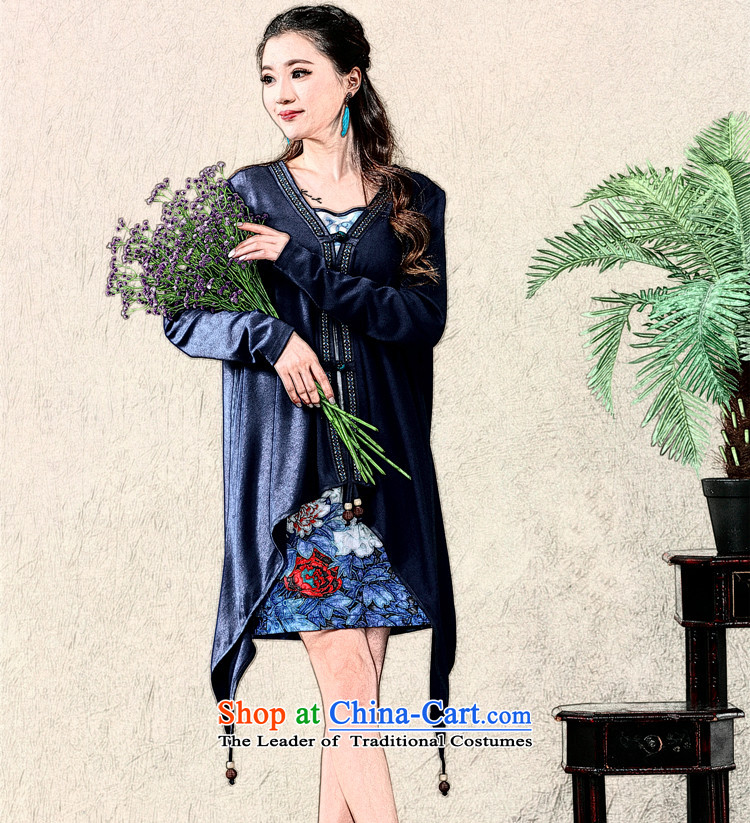 Ogilvy 2015 summer, 158 new ethnic retro qipao gauze stamp long-sleeved dresses two kits female blue XXL picture, prices, brand platters! The elections are supplied in the national character of distribution, so action, buy now enjoy more preferential! As soon as possible.