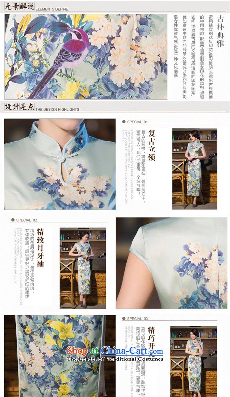 The new 2015 spring/summer load cheongsam dress retro-tie long dresses clothing picture color S picture, prices, brand platters! The elections are supplied in the national character of distribution, so action, buy now enjoy more preferential! As soon as possible.