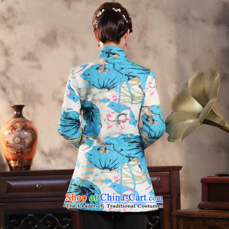 Floral autumn and winter New China wind improved disk detained Buddha spent manually retro. Ms. Long Tang dynasty ãþòâ jacket color as shown in Figure , , , L, spend shopping on the Internet