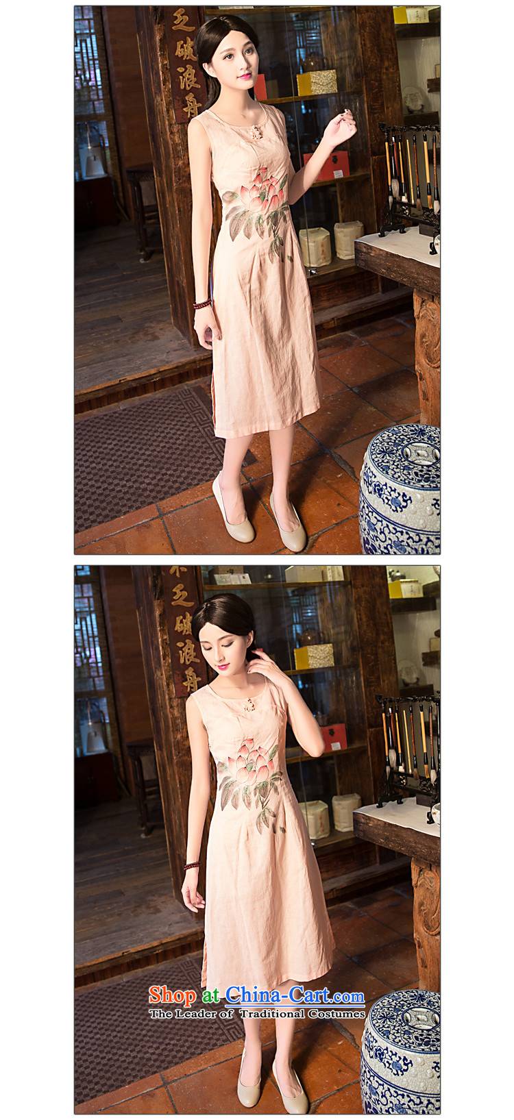 China Ethnic classic new spring and summer, improved daily linen qipao antique dresses video thin elegance Sau San and pink XXL picture, prices, brand platters! The elections are supplied in the national character of distribution, so action, buy now enjoy more preferential! As soon as possible.