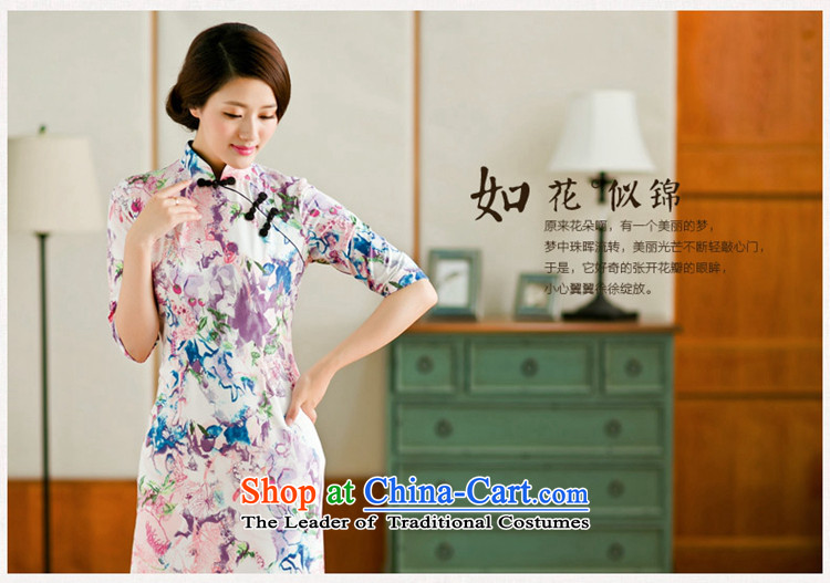 Yuan of flower whispering summer 2015 Stylish retro in style qipao skirt cuff new improved cheongsam dress suit Chinese summer YS SUIT XXL picture, prices, brand platters! The elections are supplied in the national character of distribution, so action, buy now enjoy more preferential! As soon as possible.