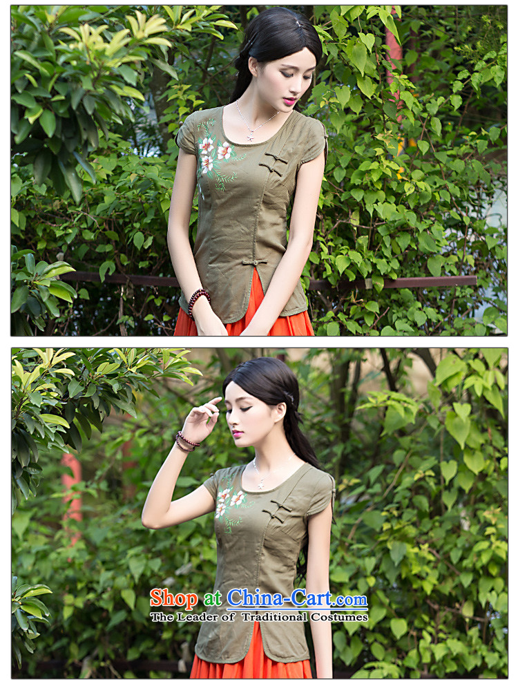 Chinese New Year 2015 classic-Tang Dynasty Chinese Women's Summer Han-linen clothes + skirts qipao 2 Piece Green - kit S picture, prices, brand platters! The elections are supplied in the national character of distribution, so action, buy now enjoy more preferential! As soon as possible.