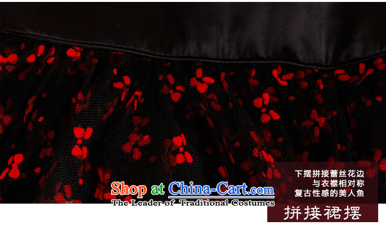 The Butterfly Lovers 2015 Summer new improved stylish stitching cheongsam dress package and Silk Dresses Sau San black XXL picture, prices, brand platters! The elections are supplied in the national character of distribution, so action, buy now enjoy more preferential! As soon as possible.