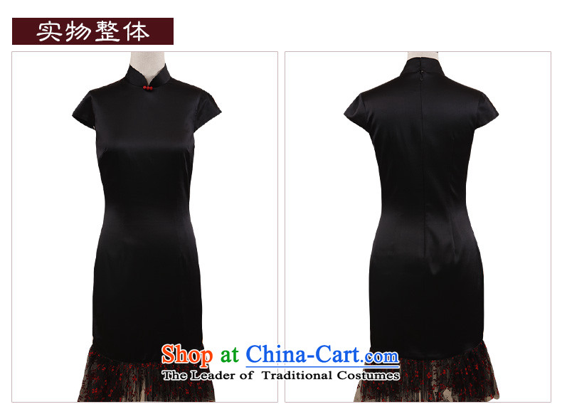 The Butterfly Lovers 2015 Summer new improved stylish stitching cheongsam dress package and Silk Dresses Sau San black XXL picture, prices, brand platters! The elections are supplied in the national character of distribution, so action, buy now enjoy more preferential! As soon as possible.