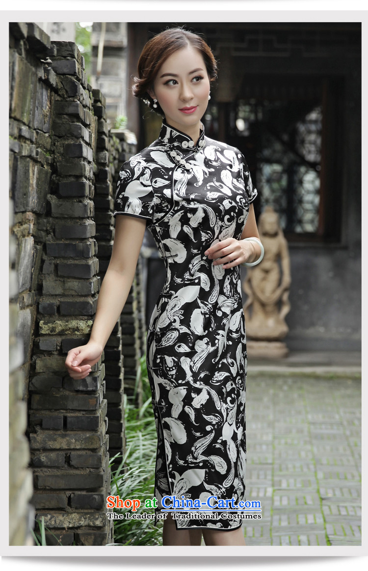 The Wu female red autumn 2015, replacing the new Silk Cheongsam dress in Sau San long style everyday women's dresses elegant 39631A101 stamp XL Photo, prices, brand platters! The elections are supplied in the national character of distribution, so action, buy now enjoy more preferential! As soon as possible.