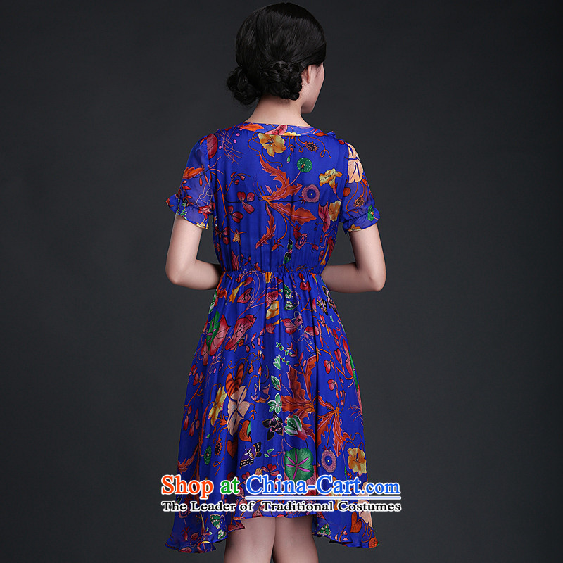 China-stamp Retro classic skirt in summer 2015 Skirt Stylish retro Sau San qipao improved dress suit XXXL, Classic (HUAZUJINGDIAN ethnic Chinese) , , , shopping on the Internet