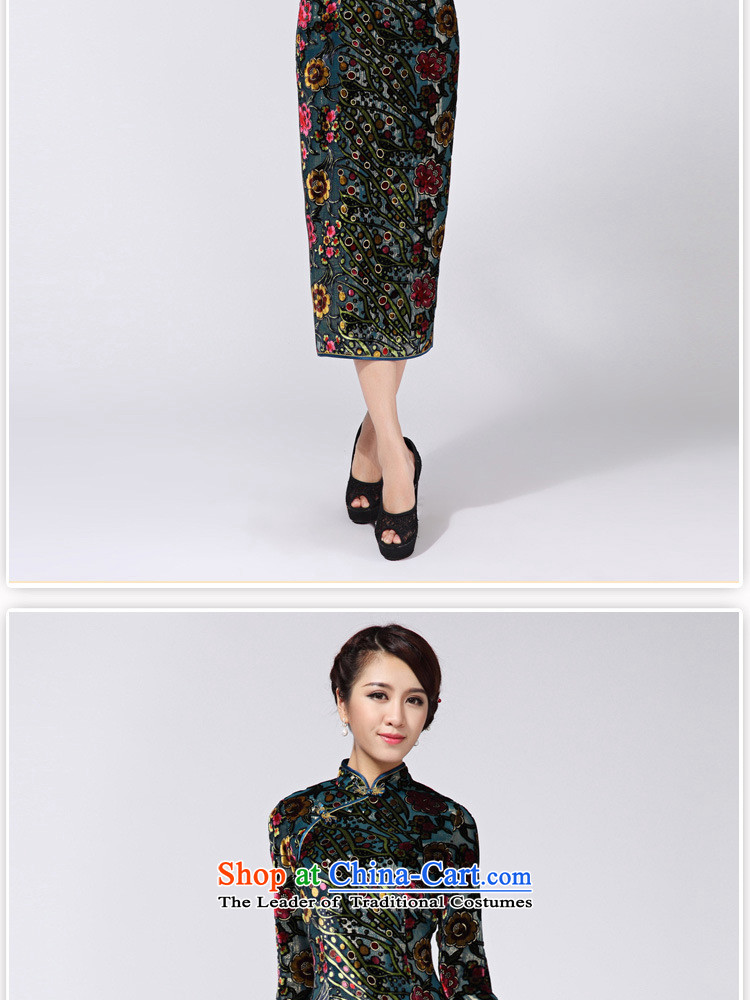 In line cloud cheongsam look like video thin banquet Sau San long wool qipao RXA814 green L picture, prices, brand platters! The elections are supplied in the national character of distribution, so action, buy now enjoy more preferential! As soon as possible.