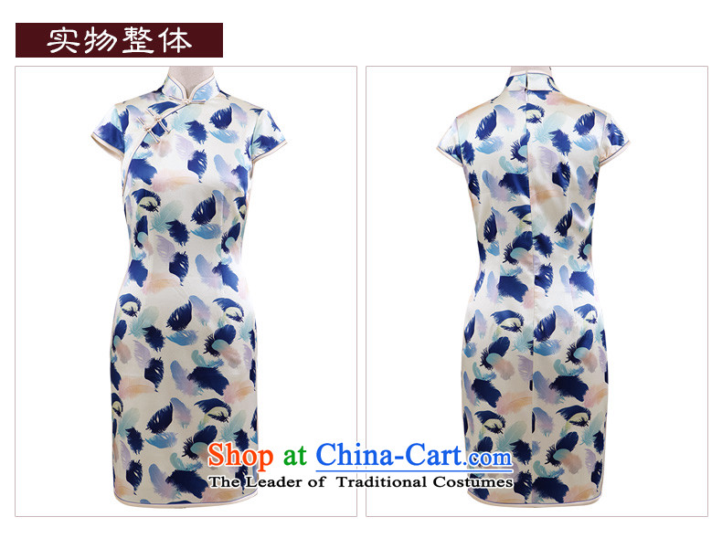 The Butterfly Lovers 2015 Summer new retro silk short, improved stylish Sau San silk cheongsam dress Figure - 7 days pre-sale prices, pictures, L brand platters! The elections are supplied in the national character of distribution, so action, buy now enjoy more preferential! As soon as possible.