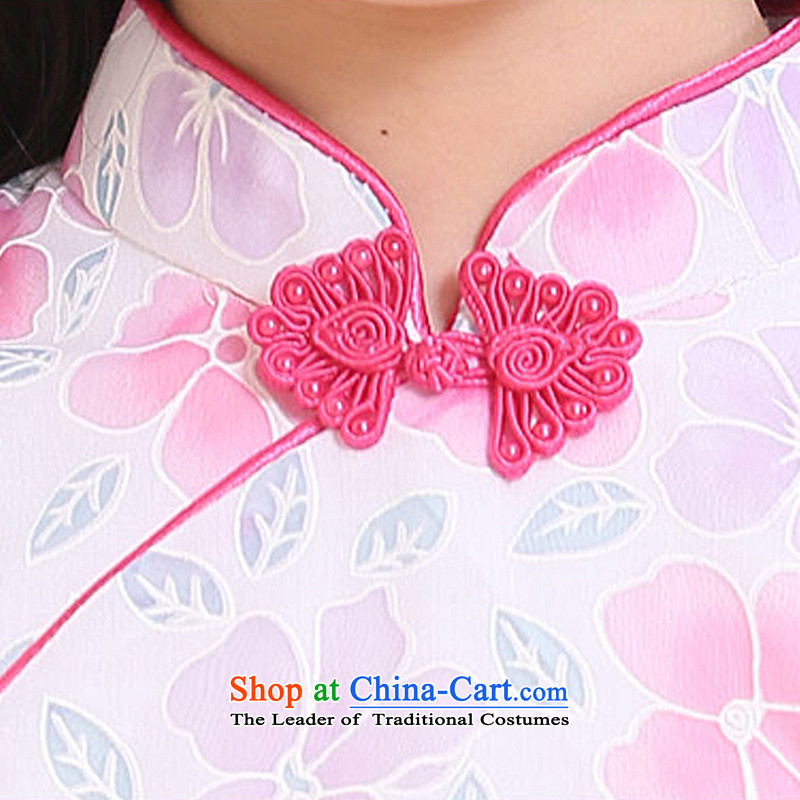 In the autumn of the Cloud's children qipao cuhk girls improved Tang dynasty children vest skirt dresses MT51611-51612 pink pre-sale on 5 August shipment 120cm, stake line (youthinking cloud) , , , shopping on the Internet