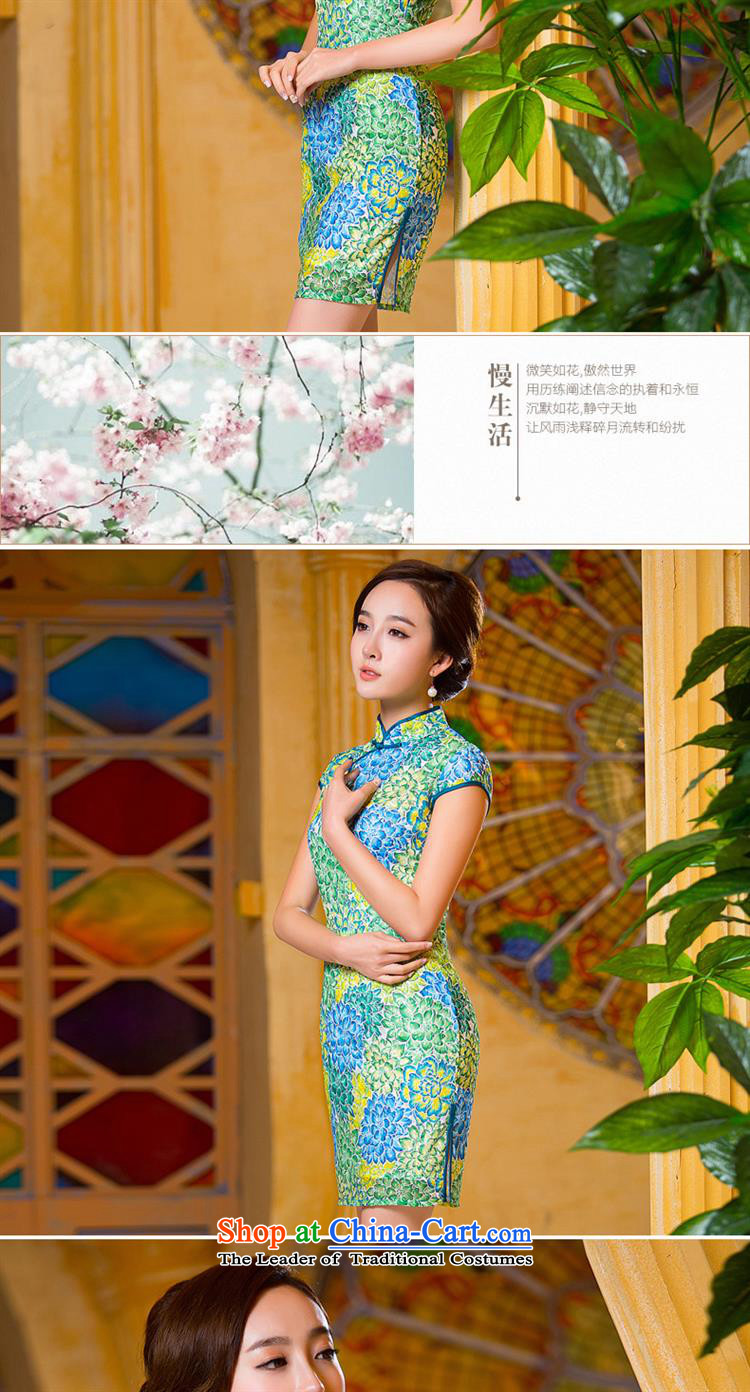 2015 Spring and Autumn New Stylish retro short of cheongsam dress lace everyday picture color L photo cheongsam, prices, brand platters! The elections are supplied in the national character of distribution, so action, buy now enjoy more preferential! As soon as possible.