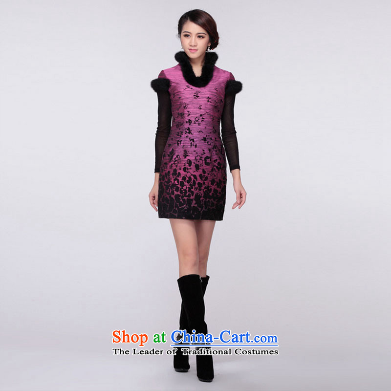 In line cloud qipao Tang dynasty China wind ãþòâ RXA908 XXXL, purple cloud (youthinking stakeholders line) , , , shopping on the Internet