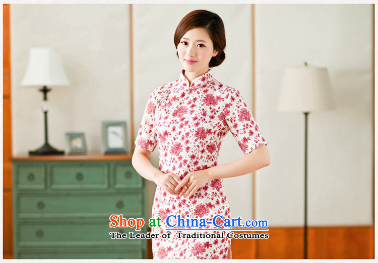Yuan of 2015 summer flowers to stylish cheongsam dress cotton linen arts improved retro look qipao cheongsam dress YS RED XXL picture, prices, brand platters! The elections are supplied in the national character of distribution, so action, buy now enjoy more preferential! As soon as possible.
