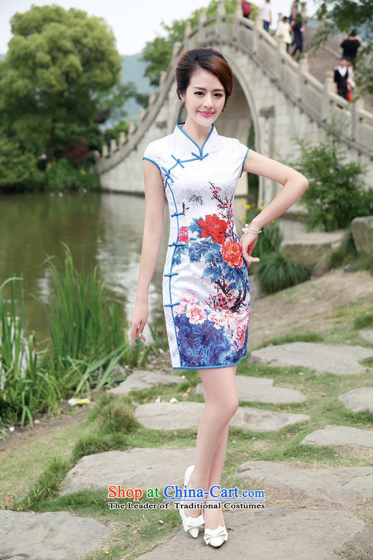 Vpro only 2015 spring/summer apparel new retro improved short of modern embroidery Sau San dresses Black Lotus XXL picture, prices, brand platters! The elections are supplied in the national character of distribution, so action, buy now enjoy more preferential! As soon as possible.