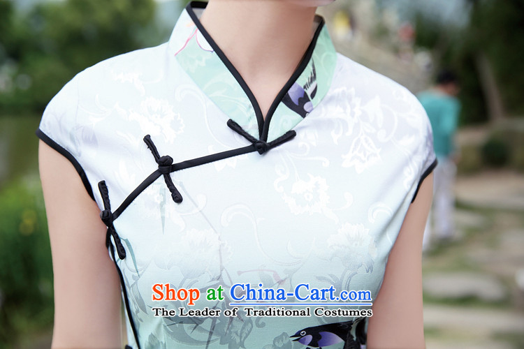 Vpro only 2015 spring/summer apparel new retro improved short of modern embroidery Sau San dresses Black Lotus XXL picture, prices, brand platters! The elections are supplied in the national character of distribution, so action, buy now enjoy more preferential! As soon as possible.