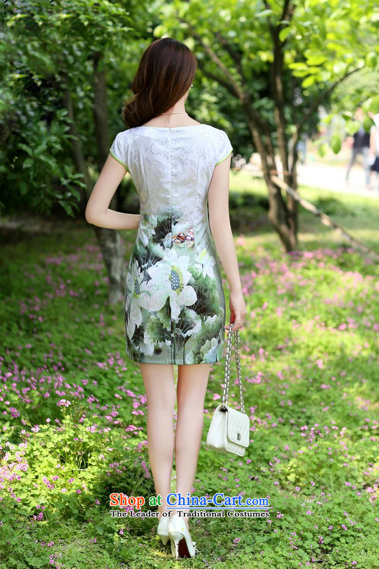 Vpro only 2015 spring/summer apparel new cheongsam dress step 