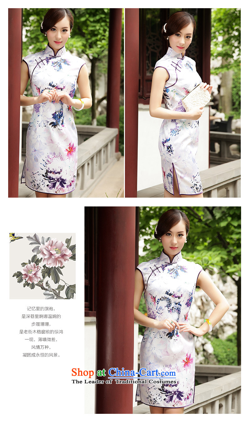 The Wu female red 2015 Summer New Silk Cheongsam dress improvements in women's daily dress short of Sau San White XL Photo, prices, brand platters! The elections are supplied in the national character of distribution, so action, buy now enjoy more preferential! As soon as possible.