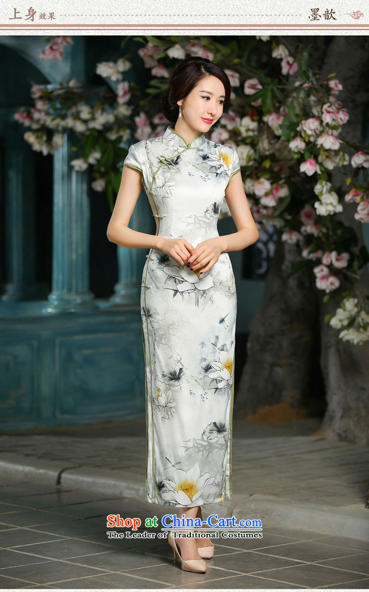 I should be grateful if you would have the ink 歆 Autumn Chinese Silk Cheongsam Lotus retro improved leaf banquet service ZA706 Sau San dress 2XL Photo, prices, brand platters! The elections are supplied in the national character of distribution, so action, buy now enjoy more preferential! As soon as possible.