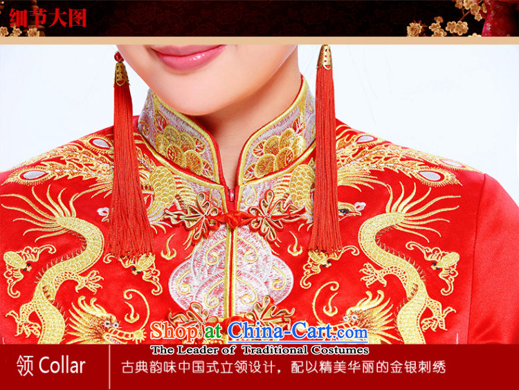 Sau Wo serving Chinese Dress 2015 new bride bows services to the dragon costume use Wedding dress-hi-wedding gown Bong-Koon-hsia red S pictures, previous Popes are placed price, brand platters! The elections are supplied in the national character of distribution, so action, buy now enjoy more preferential! As soon as possible.