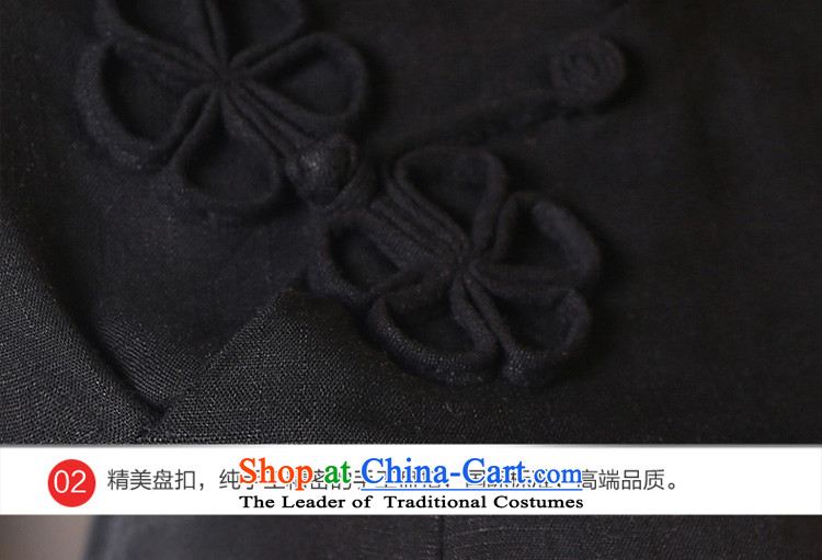 The new summer and fall of 2015 with daily improved fashion, cuff cotton linen dresses CHINESE CHEONGSAM Dress Shirt female retro 7 sleeved shirt +MQ310 khaki skirt 2XL Photo, prices, brand platters! The elections are supplied in the national character of distribution, so action, buy now enjoy more preferential! As soon as possible.