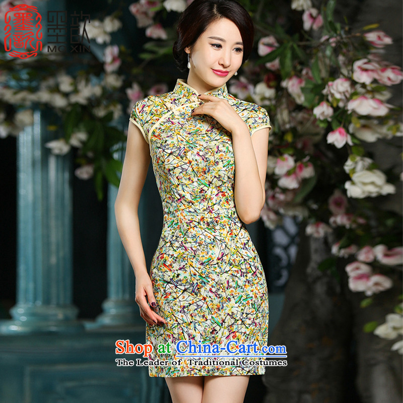 The 1644-1911?New 2015 sea 歆 suit Chinese antique dresses, Sau San video thin short, Ms. dresses qipao?ZA709?SUIT?S