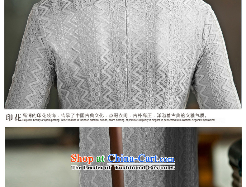 Yuan of gray Yu Beauty 2015 new cheongsam dress retro cheongsam dress long cheongsam dress in older qipao mother replacing Light Gray L Photo QD247, prices, brand platters! The elections are supplied in the national character of distribution, so action, buy now enjoy more preferential! As soon as possible.