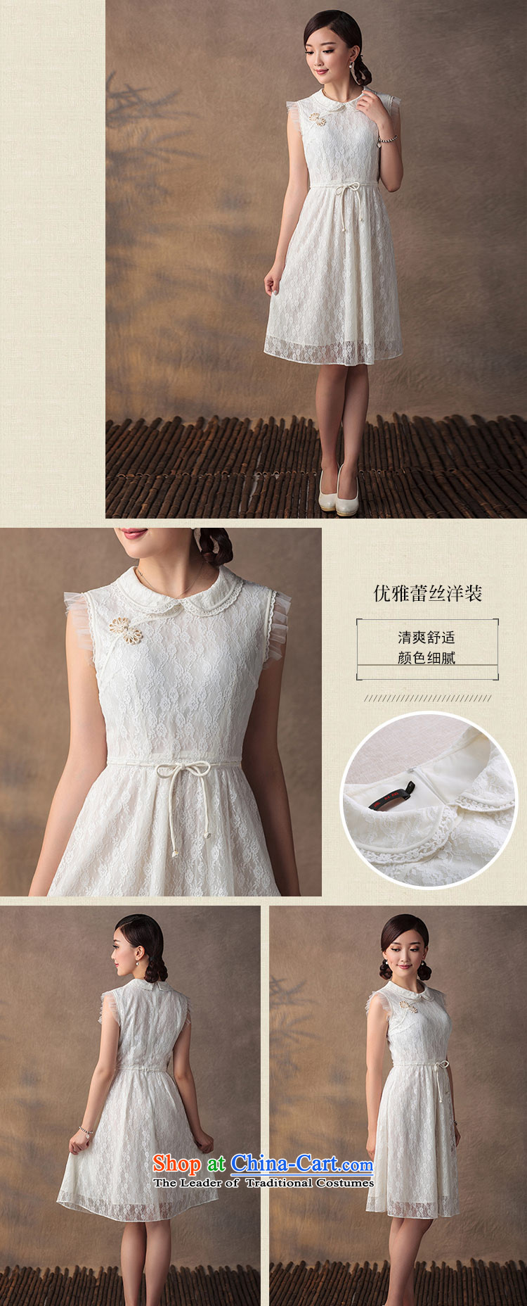 A Pinwheel Without Wind Yat Ching Yee lace dresses in the summer of 2015, the establishment of a video thin retro nation Sau San wind solid color dresses ivory M picture, prices, brand platters! The elections are supplied in the national character of distribution, so action, buy now enjoy more preferential! As soon as possible.