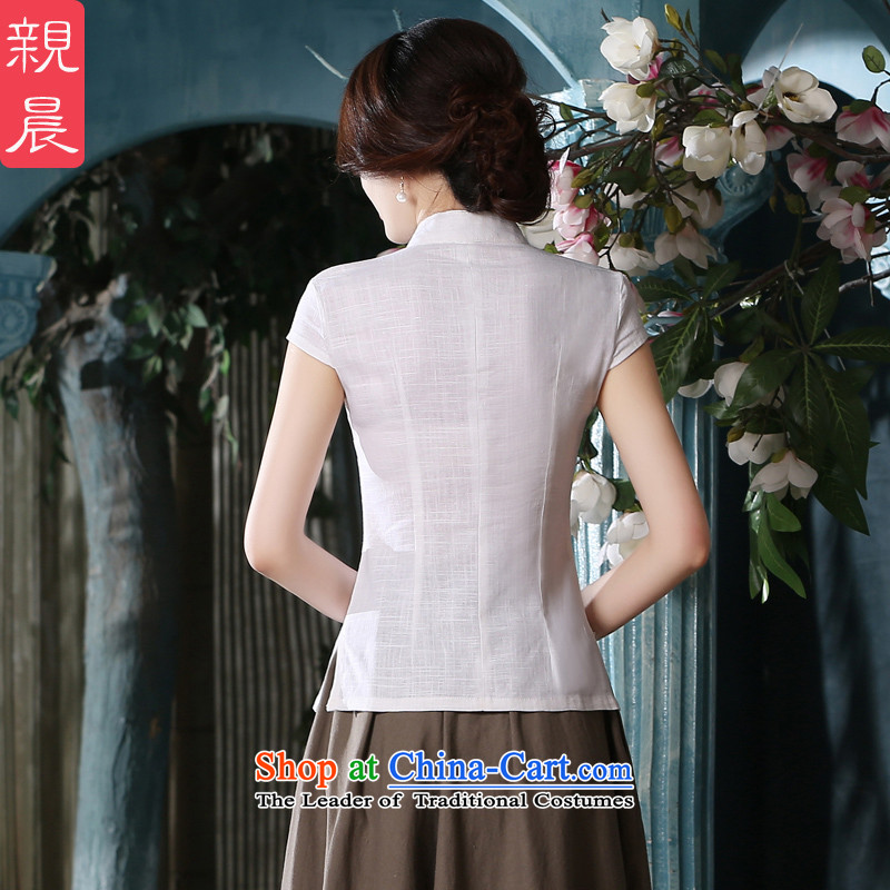 In the long cotton linen dresses female qipao shirt pro-am new summer and fall inside the seven-day retro improved sleeved shirt + card which skirts XL, pro-am , , , shopping on the Internet