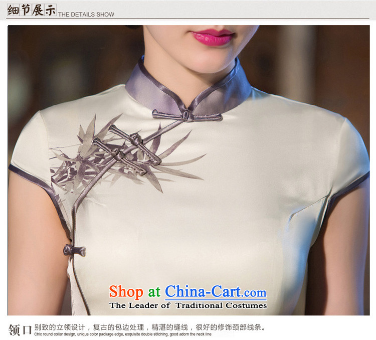 Mr YUEN of night-flower cheongsam dress in summer long day-to-day long qipao retro qipao improved temperament China wind Female dress suit XL pictures, QD240 price, brand platters! The elections are supplied in the national character of distribution, so action, buy now enjoy more preferential! As soon as possible.