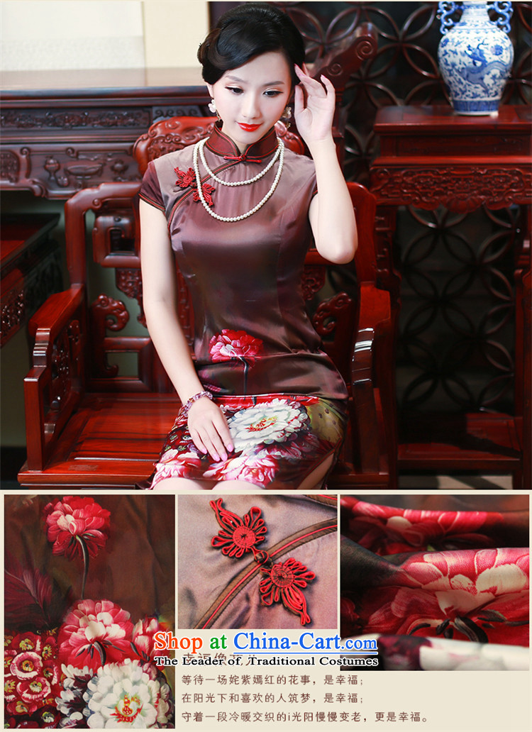 After a new summer 2015 wind Silk Cheongsam improved heavyweight herbs extract routine Sau San qipao 4318 4318 S pictures, price suit, brand platters! The elections are supplied in the national character of distribution, so action, buy now enjoy more preferential! As soon as possible.