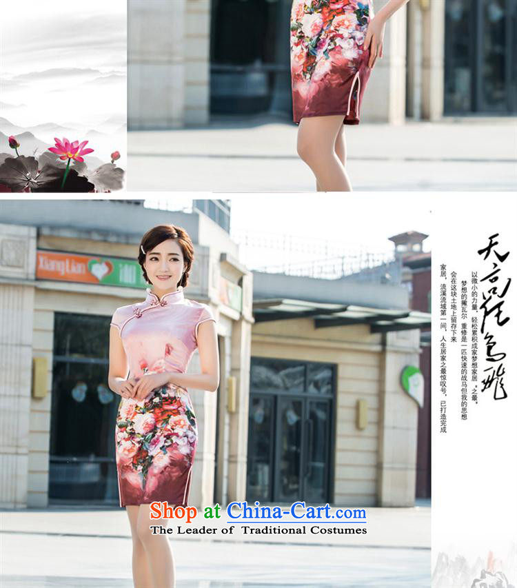 Suzhou New Silk Dresses retro arts small fresh cheongsam dress cheongsam dress ceremony as figure XXL picture, prices, brand platters! The elections are supplied in the national character of distribution, so action, buy now enjoy more preferential! As soon as possible.