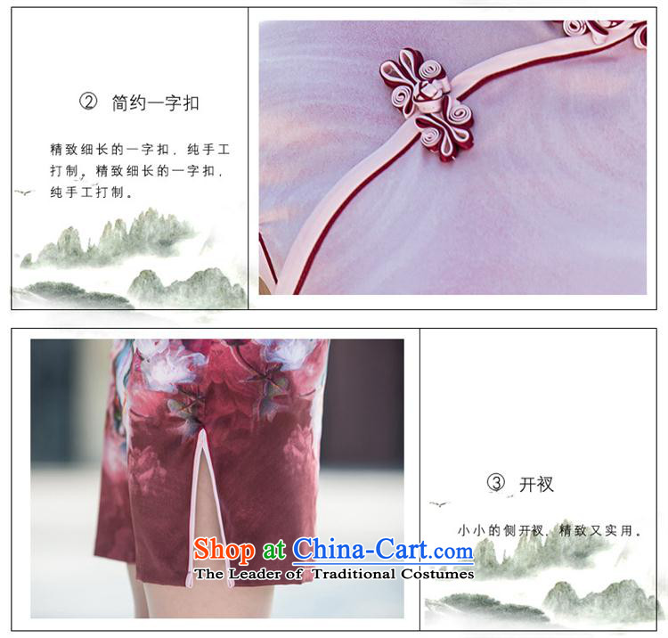 Suzhou New Silk Dresses retro arts small fresh cheongsam dress cheongsam dress ceremony as figure XXL picture, prices, brand platters! The elections are supplied in the national character of distribution, so action, buy now enjoy more preferential! As soon as possible.