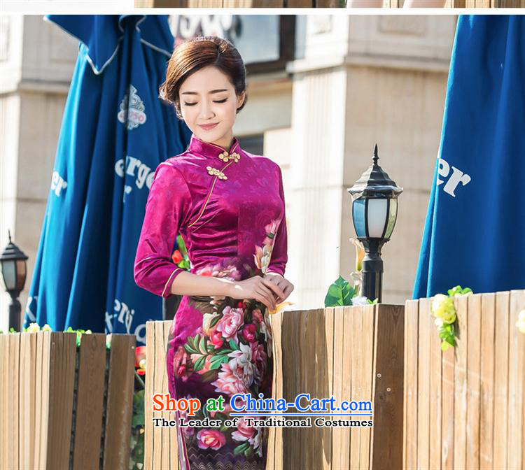 2015 Spring and Autumn new daily scouring pads qipao retro Sau San 7 cuff cheongsam dress photo color M brand, prices, picture platters! The elections are supplied in the national character of distribution, so action, buy now enjoy more preferential! As soon as possible.