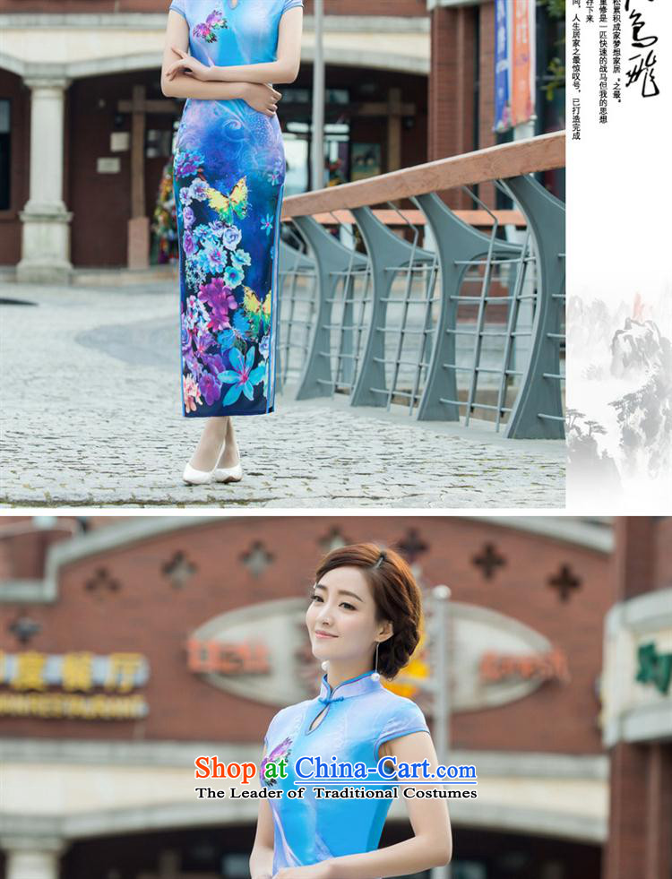 Summer 2015 New Stylish retro qipao and sexy republic of korea long skirt Fashion as figure M picture, prices, brand platters! The elections are supplied in the national character of distribution, so action, buy now enjoy more preferential! As soon as possible.