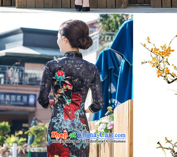 The new daily fashion 7 cuff older mother retro style qipao and wedding banquet dress qipao picture color scouring pads M picture, prices, brand platters! The elections are supplied in the national character of distribution, so action, buy now enjoy more preferential! As soon as possible.