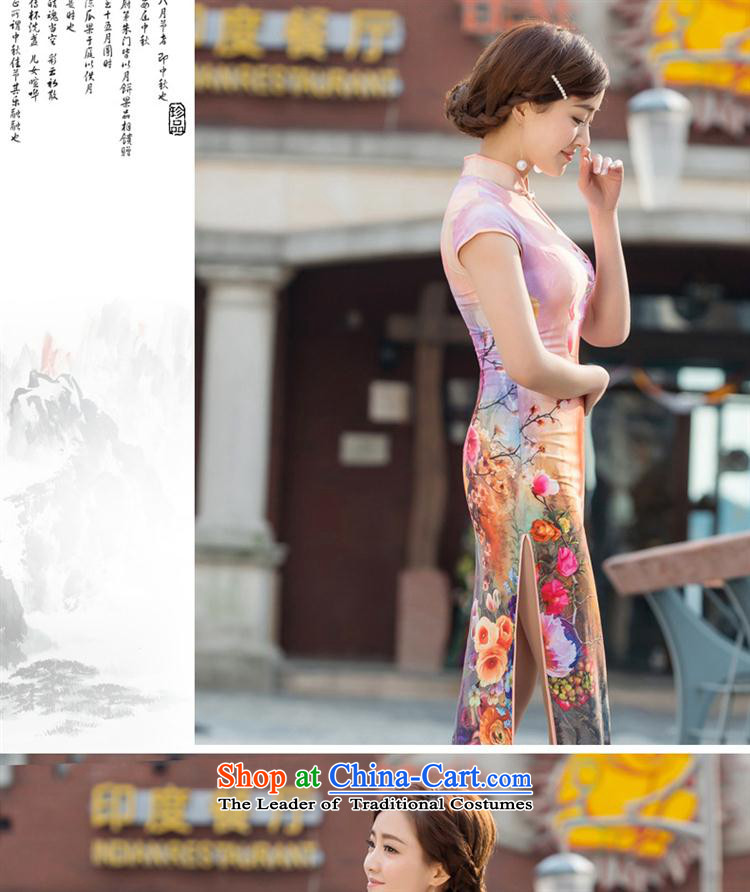 2015 new cheongsam dress Stylish retro long qipao gown everyday dress summer female qipao figure S picture, prices, brand platters! The elections are supplied in the national character of distribution, so action, buy now enjoy more preferential! As soon as possible.