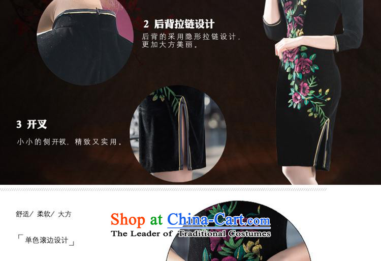 Qipao 2015 Spring Antique stretch of 7-Day Banquet qipao cuff velvet cheongsam dress mother figure XL Photo, prices, brand platters! The elections are supplied in the national character of distribution, so action, buy now enjoy more preferential! As soon as possible.