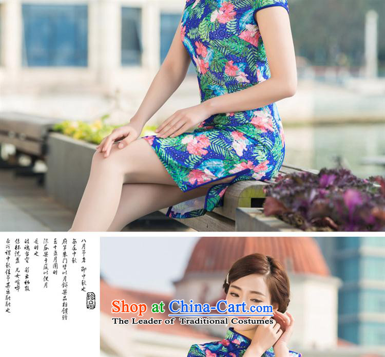 Summer daily dresses retro elegance cheongsam dress Sau San video thin short stylish qipao figure XXL picture, prices, brand platters! The elections are supplied in the national character of distribution, so action, buy now enjoy more preferential! As soon as possible.