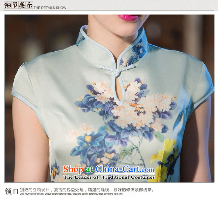 Yuan of Imjin River cloud cheongsam dress qipao 2015 new summer in long after a deduction of nostalgia for the temperament cheongsam dress qipao QD239 long XL Photo, prices, brand platters! The elections are supplied in the national character of distribution, so action, buy now enjoy more preferential! As soon as possible.