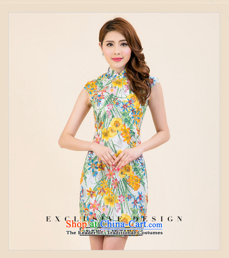 The Tang dynasty Summer 2015 new products saika improved cheongsam dress female TXF40668B emblazoned with the red lily L picture, prices, brand platters! The elections are supplied in the national character of distribution, so action, buy now enjoy more preferential! As soon as possible.