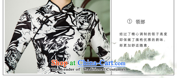 Mr Yuen modesty new 2015 yen cheongsam dress summer lace retro arts cheongsam dress daily improved color picture 11019 qipao XL Photo, prices, brand platters! The elections are supplied in the national character of distribution, so action, buy now enjoy more preferential! As soon as possible.