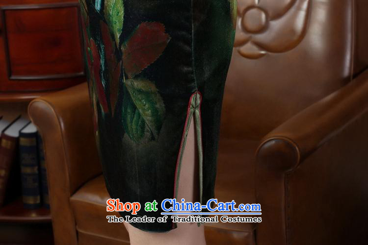 Tang Dynasty qipao 0 Stretch Wool poster stylish Kim in classic short-sleeved qipao army green S picture, prices, brand platters! The elections are supplied in the national character of distribution, so action, buy now enjoy more preferential! As soon as possible.