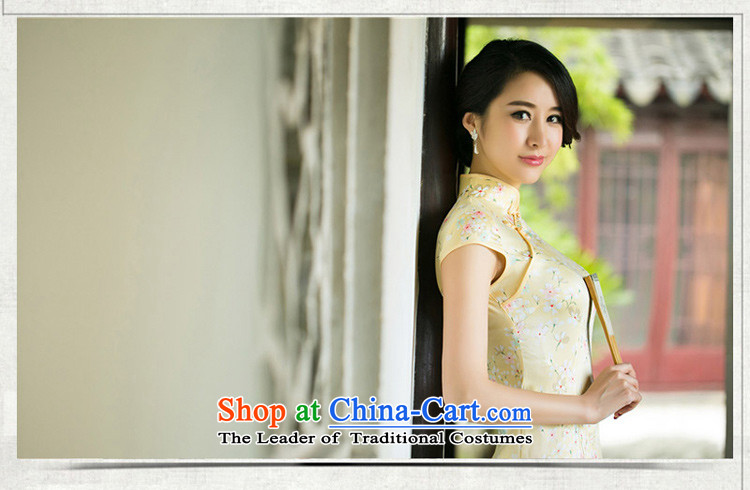 The Tsing 2015 ink 歆 summer stylish thin Silk Cheongsam Sau San video skirt retro stamp improved Ms. cheongsam dress ZA048 green 5119( heavyweight silk double) XL Photo, prices, brand platters! The elections are supplied in the national character of distribution, so action, buy now enjoy more preferential! As soon as possible.