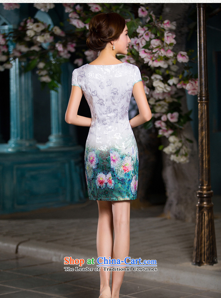 I should be grateful if the yuan of rain qipao 2015 new retro niba collar cheongsam dress summer temperament cheongsam dress ethnic cheongsam dress QD031 White XL Photo, prices, brand platters! The elections are supplied in the national character of distribution, so action, buy now enjoy more preferential! As soon as possible.
