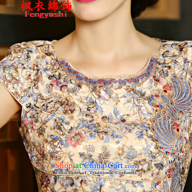 All metered parking spaces along the new 2015 Flower cheongsam dress lace daily Sau San video thin dresses short qipao 9018#NC321 suit. The parking meters XL, (BUMIDUO) , , , shopping on the Internet