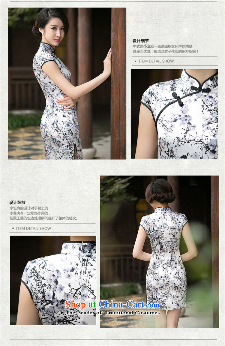 The new products from the incense 歆 summer of ink painting stamp cheongsam dress retro short-sleeved cheongsam dress qipao ZA 056 suits Ms. 2XL Photo, prices, brand platters! The elections are supplied in the national character of distribution, so action, buy now enjoy more preferential! As soon as possible.